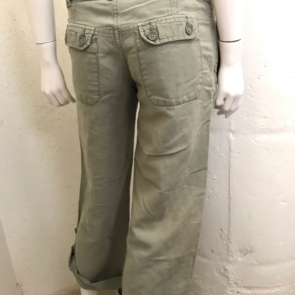 French Connection green cropped pants